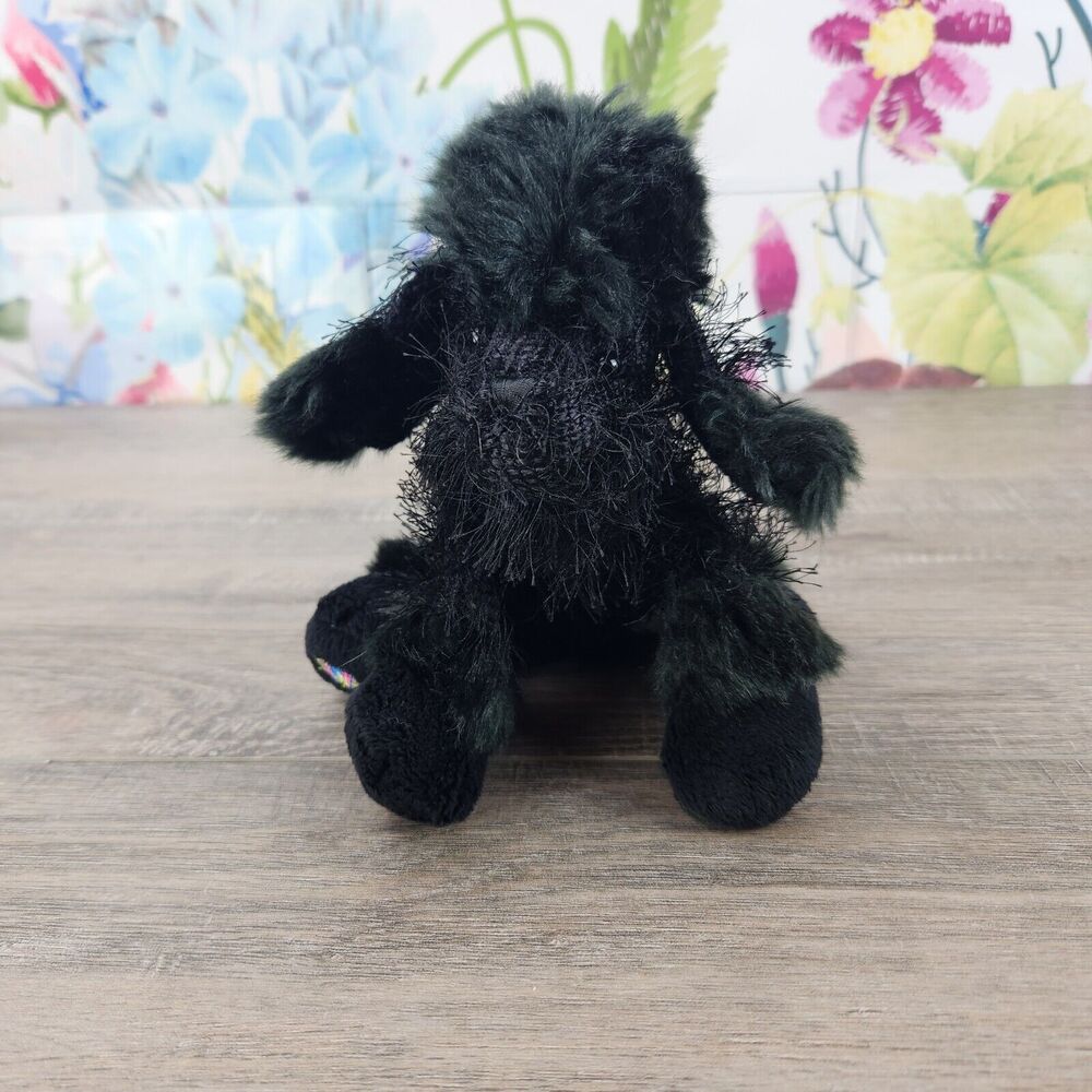 Ganz Webkinz Black Poodle Plush HM191 Dog Stuffed Animal No code